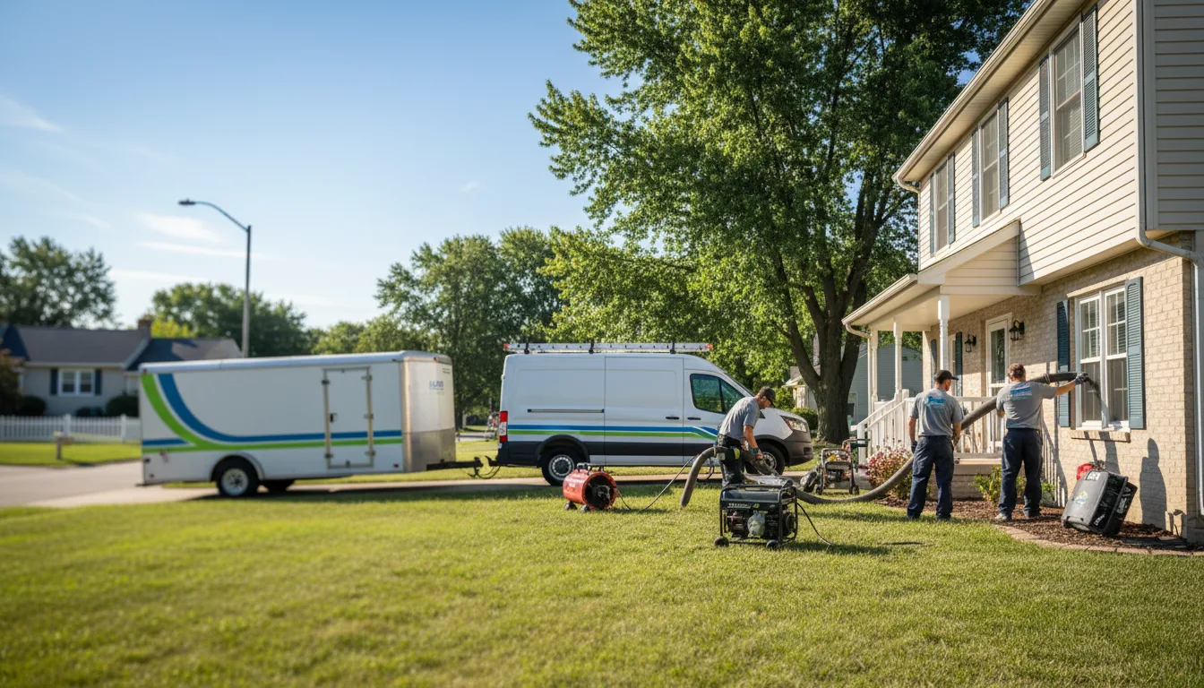 Flooded Basement Restoration And Cleanup With Repair in Edenville, MI near me